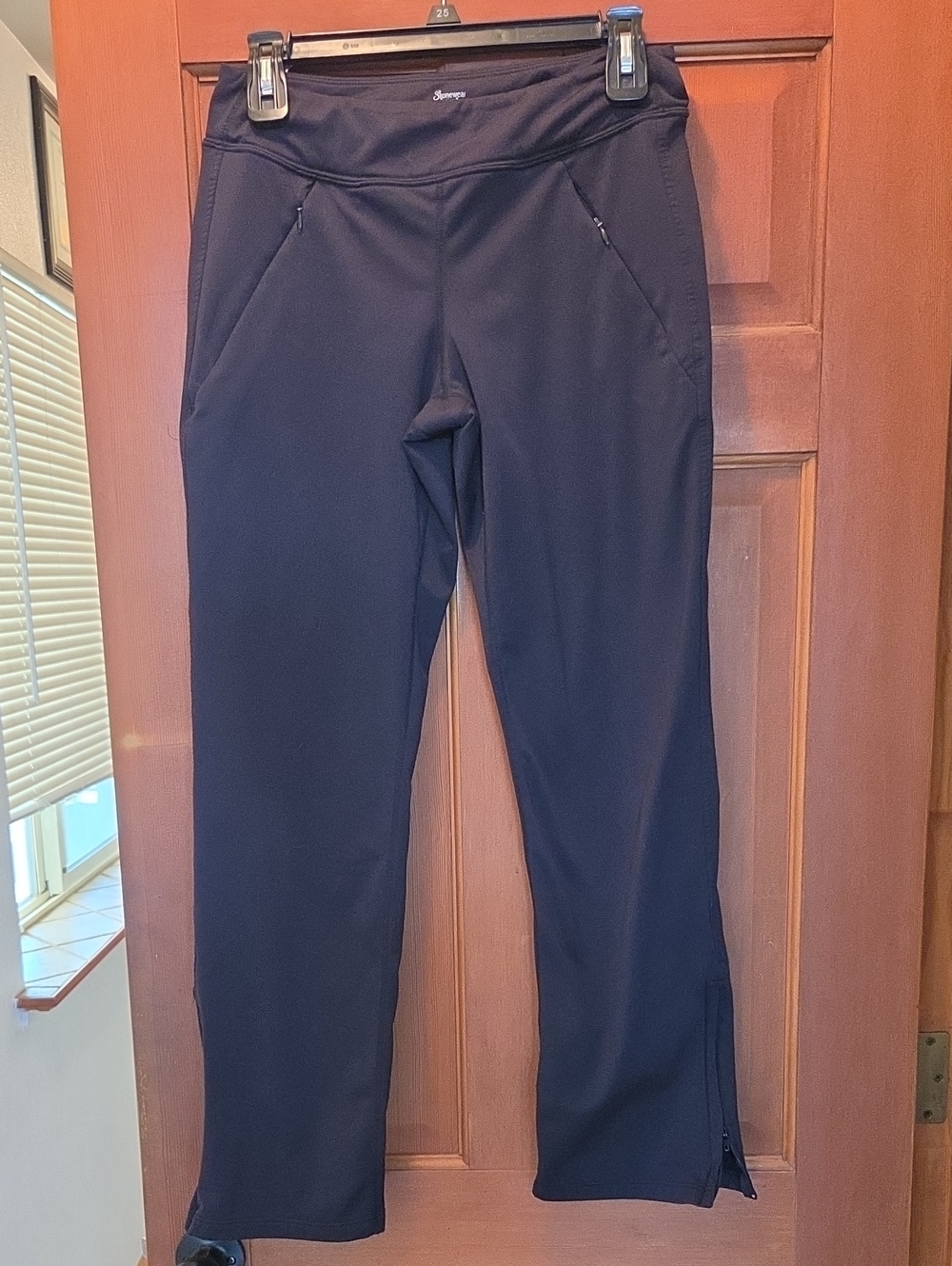 Fleece Lined Active Leggings Stetchy With Pockets